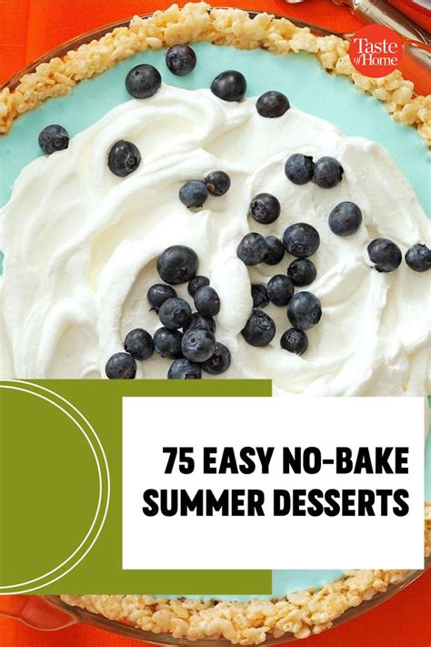 75 Easy No Bake Summer Desserts Summer Desserts Desserts No Bake