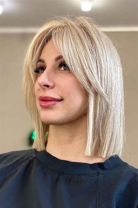 26 Most Stylish Photos Of Long Bob With Curtain Bangs Bob Hairstyles