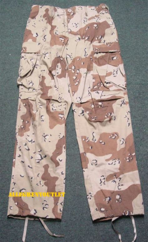 Six Color Chocolate Chip Desert Camo Bdu Cargo Pants Paintball Navy