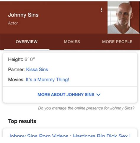 Johnny Sins Actor Overview Movies More People Height 6 0 Partner Kissa