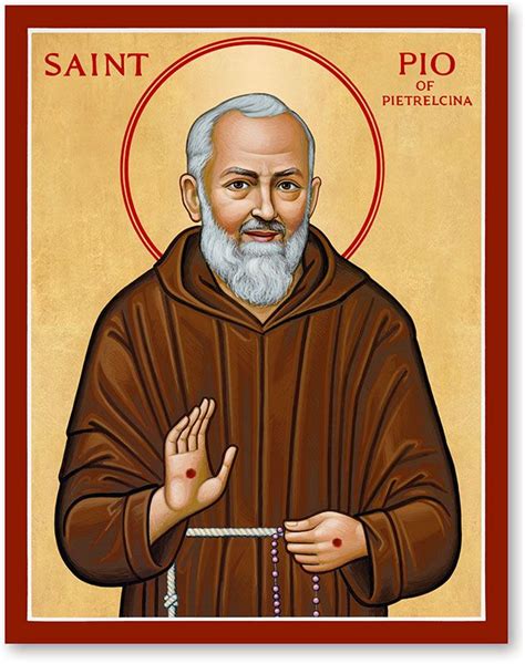 St Pio Icon Santos Da Igreja Catolica Imagens Católicas São Padre Pio