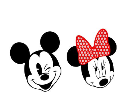 Mickey And Minnie Svg Files Dxf Include