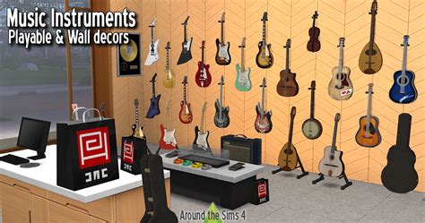 Music Instruments From Around The Sims 4 Sims 4 Downloads