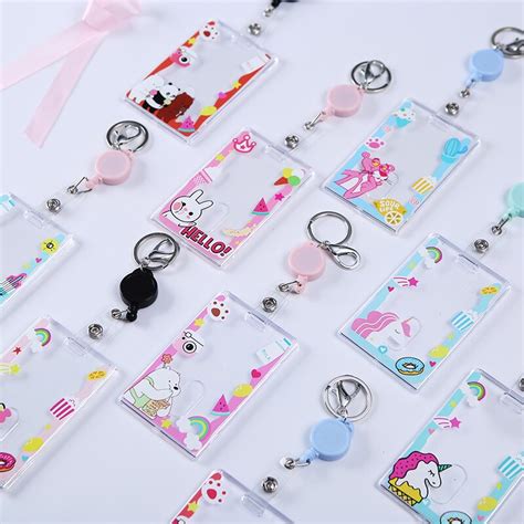 I thought this princess gift card holder that michelle ordered is adorable. Cute Acrylic Telescopic Card Holder Transparent Badge Card Holder Case Cartoon Animal Cat ID Bus ...
