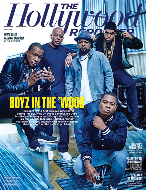 The Hollywood Reporter Cover Dr Dre Ice Cube Break Silence