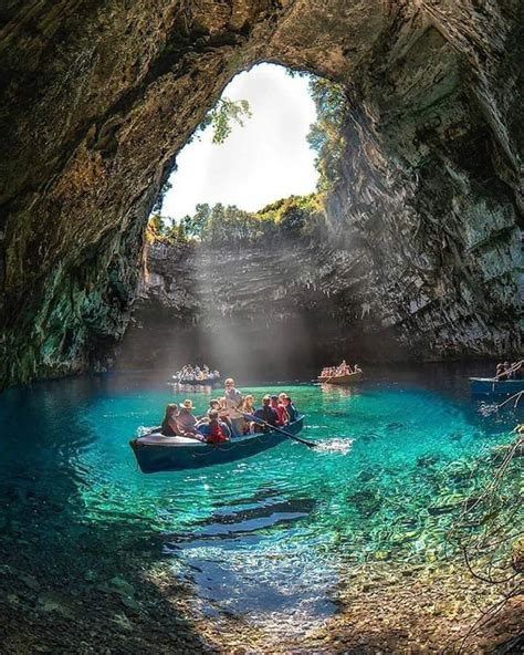 The Breathtaking Melissani Cave Greece 📷 By Kyrenian Travel