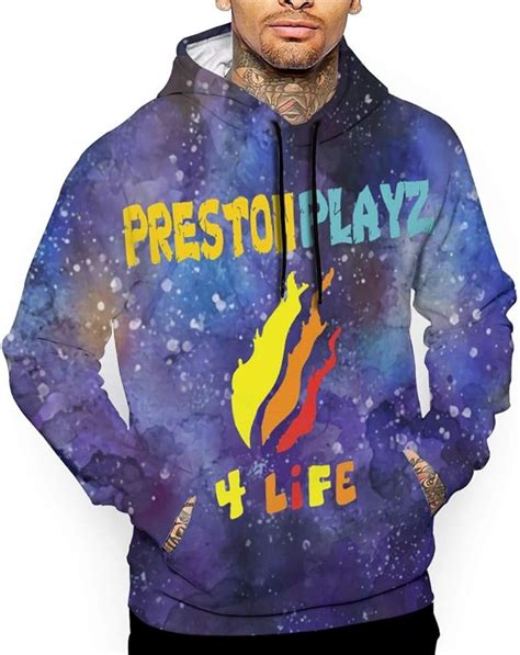 Adrienner Preston Fire Nation Playz Gamer Flame Mens Hoodie 3d