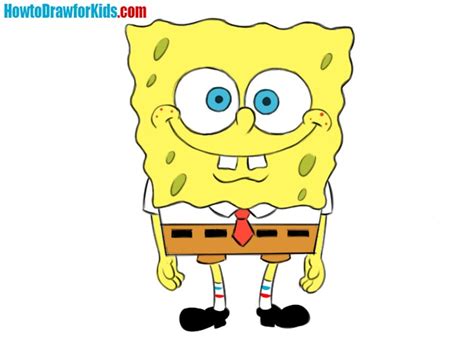 How To Draw Spongebob Easy Drawing Tutorial For Kids