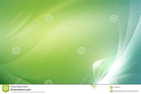 Green Smooth Abstract Background With Shining Light Abstract