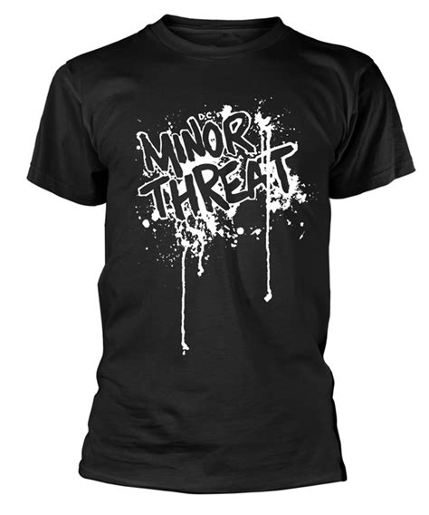 Minor Threat Drips Black T Shirt
