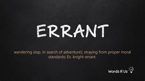 How To Pronounce Errant In American English Youtube