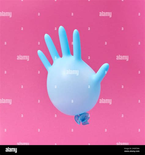 Hand Balloon Bloated Hands Balloons Bloateds Stock Photo Alamy