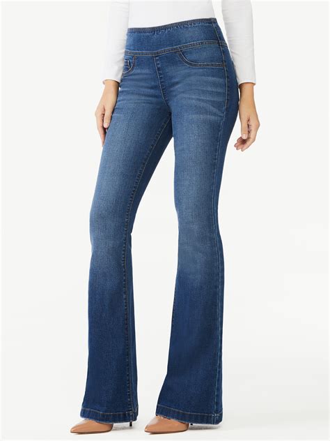 Sofia Jeans Womens Melisa Flare Super High Rise Pull On Jeans
