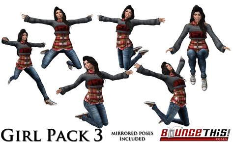 Second Life Marketplace Bounce This Poses Girl Pack 3