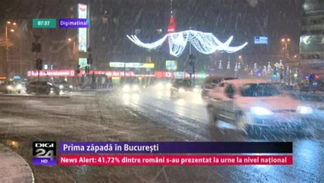 IarnĂ În RomÂnia Zăpada și A Făcut Apariția și în București Digi24