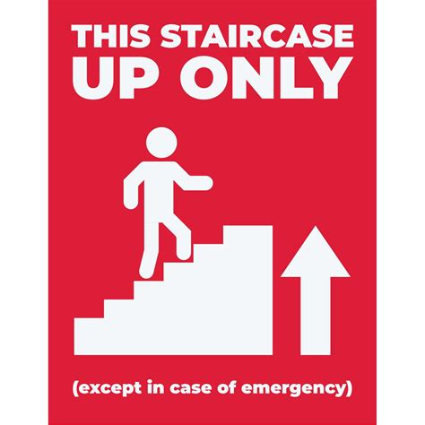 This Staircase Up Only Poster Plum Grove