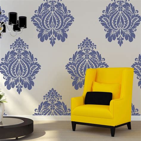 Damask Stencil Norah Large Size Wall Stencils Template