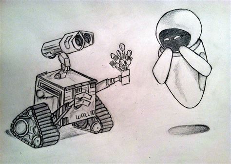 Wall E Pencil Drawing Of My Favorite Disney Movie Cute Art