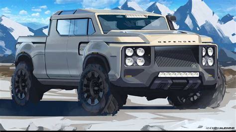 Land Rover Defender Rendered As Fullsize Truck Is A British F-150