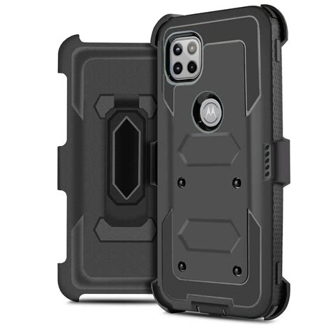 For Moto One 5g Ace Motorola G 5g Heavy Duty Holster Phone Case Dual