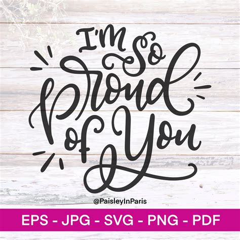 Im So Proud Of You — Svg Cutting File For Cricut