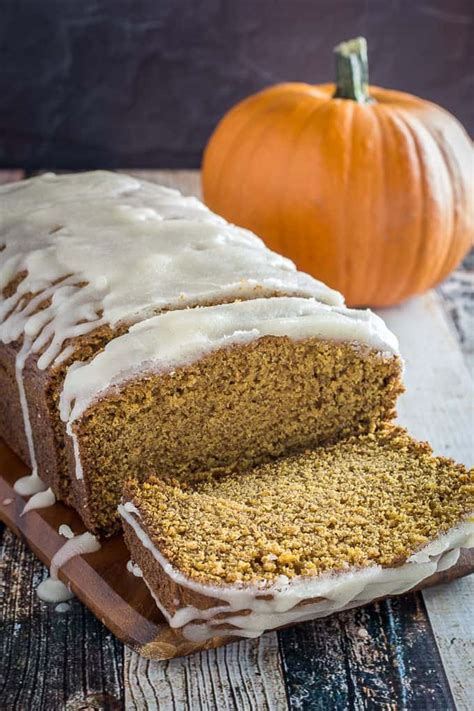 Gluten Free Pumpkin Bread And Pumpkin Spice Glaze Dishing Delish