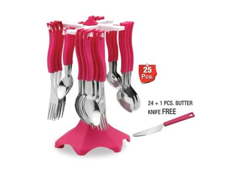Stainless Steel And Plastice J 212 Cutlery Set Swastik At Rs 790piece
