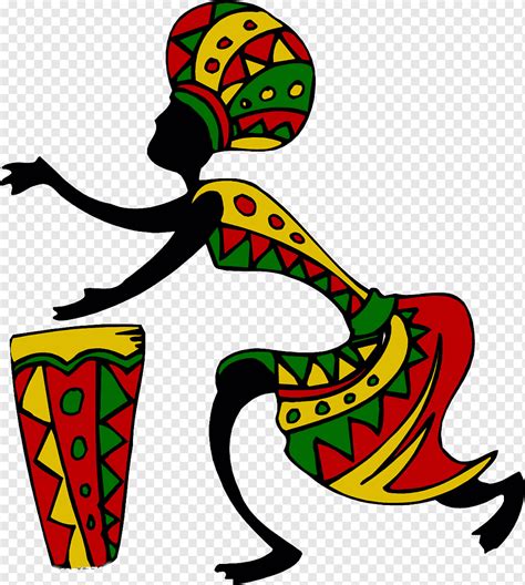 شعب الطبول الافريقية Djembe مجنون الرقص الطوطم الديكور مجنون رقص الطبول الأفريقية Png