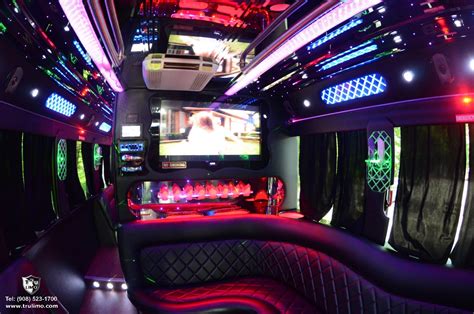 20 can play at the same time inside and 8 outside! 42 Passenger (NJ) Party Bus Interior | www.trulimo.com ...