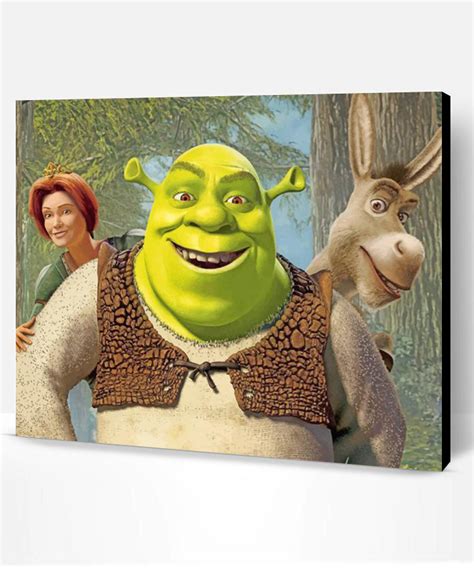Shrek Donkey And Fiona Paint By Numbers Paint By Numbers Pro