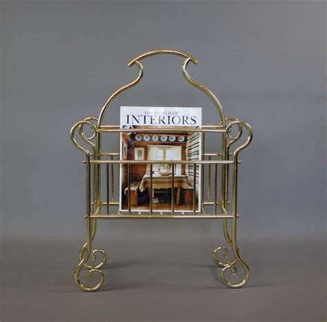Victorian Brass Magazine Rack Hall Sold Art Furniture