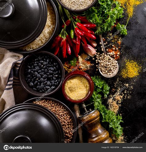 Beat the supermarket mind games to make sure you're not spending more than you need to. Beautiful Tasty Appetizing Ingredients Spices Grocery for Cooking — Stock Photo © nerudol #162318754