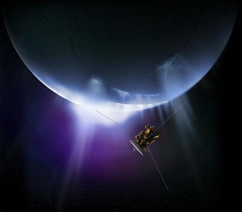 Raumsonde Cassini Vollf Hrt Das Letzte Rendezvous Mit Saturnmond Enceladus Spektrum Der
