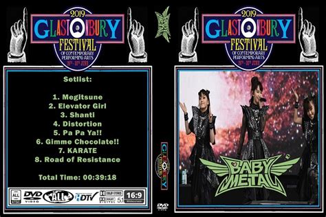 Babymetal Live Glastonbury Festival 2019 Dvd The Worlds Largest