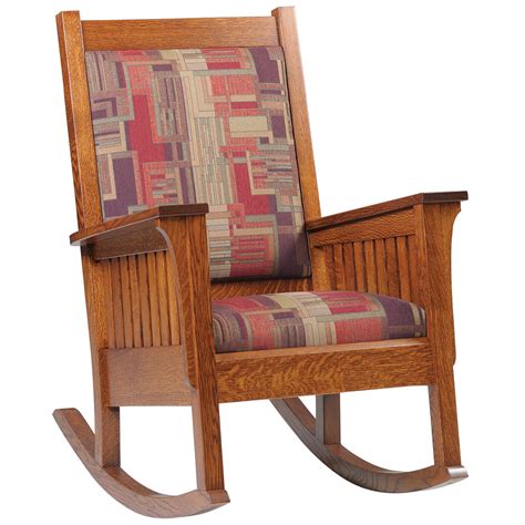 Buckley Amish Rocking Chair With Gentle Motion Cabinfield