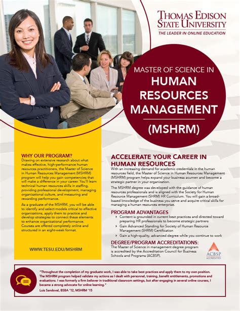Master S Degree In Human Resources Management Ms In Human Resources Management