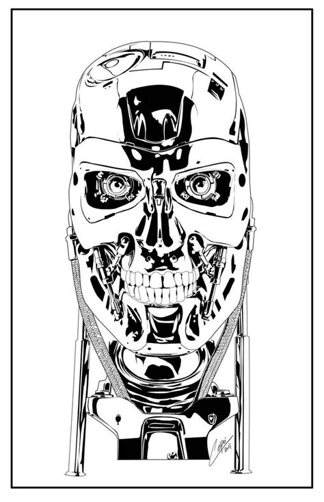 Terminator T800 By Jorgecopo On Deviantart Рисунки черепов