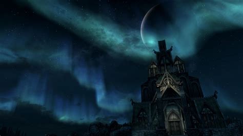 wallpaper video games night atmosphere the elder scrolls v skyrim the elder scrolls