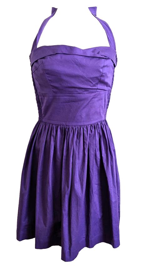 Trashy Diva Purple Trixie Cotton Dress Sz M Candice G Gem