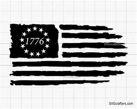 1776 American Flag Svg