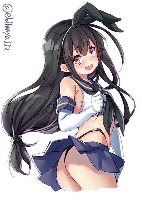 ebifurya hatsushimo kancolle shimakaze kancolle kantai collection highres 1girl anchor