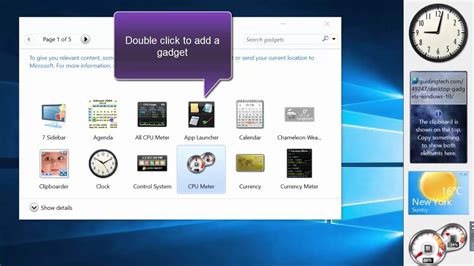 How To Install Desktop Gadgets On Windows 10 Youtube