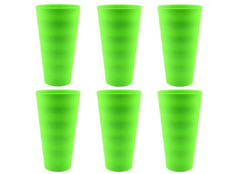 Ybm Home Break Resistant Plastic Cups 20oz Medium Drinking Cups For
