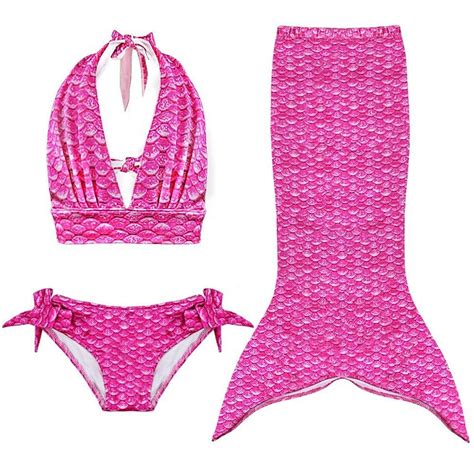 Buy Tiaobu Pcs Girls Princess Swimmable Mermaid Tail Sea Maid Bikini