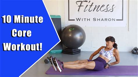 10 Minute Core Exercises Fitness With Sharon Youtube