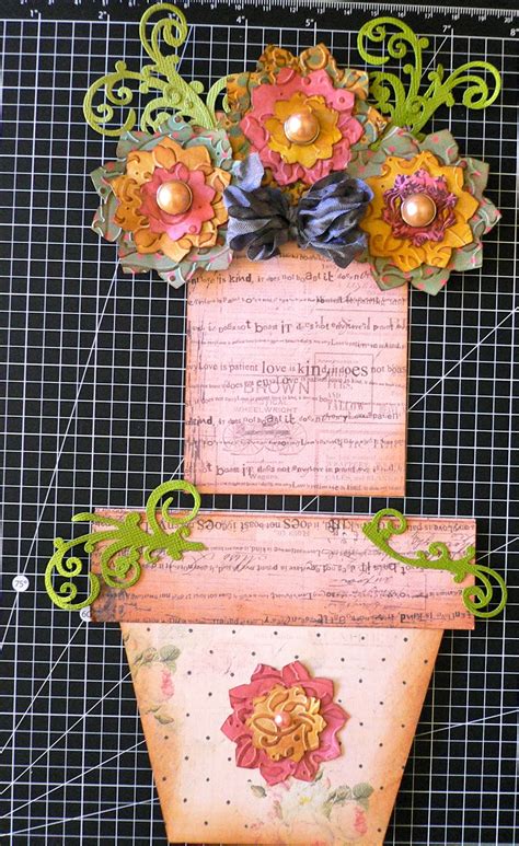 Flowerpot Card By Adriana Bolzon Couture Creations