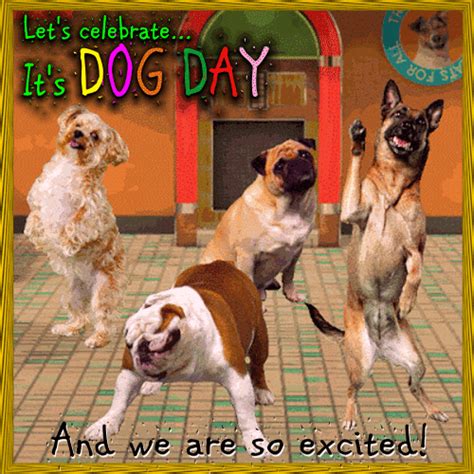 These 5 adorable and funny puppy. Dogs Excited On Dog Day. Free Dog Day eCards, Greeting ...