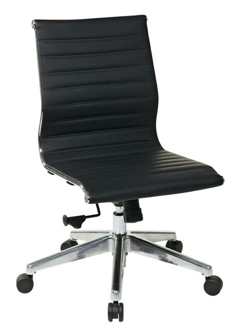 Mid back black mesh computer chair task desk chair ergonomic. Amazon.com: OSP Furniture Mid Back Black Eco Leather Chair ...