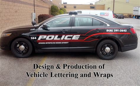 Custom Police Vehicle Graphics For Cleveland Oh Police Department