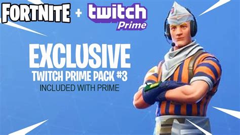 Fortnite Twitch Prime Pack 3 Skins Youtube